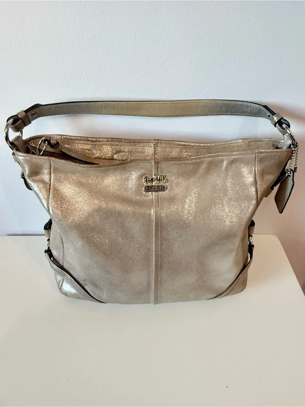 Coach Chelsea Metallic Leather Katarina Bag #19397